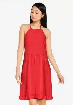 ZALORA BASICS Halter Neck Summer Dress