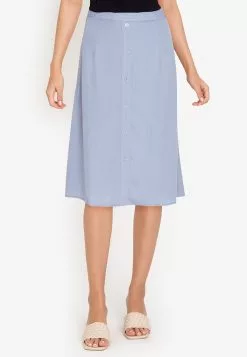 ZALORA BASICS Button Drape Skirt