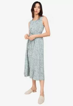 ZALORA BASICS Sleeveless Midi Dress with Slits