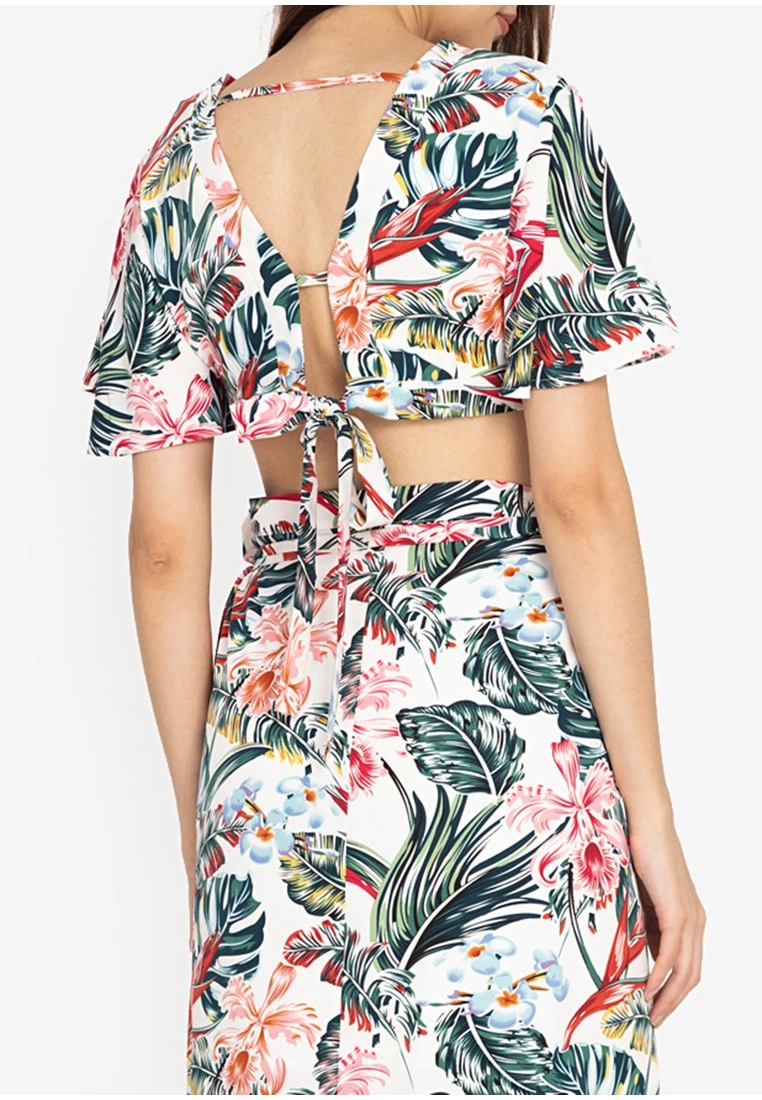 ZALORA BASICS Co-Ord Tie Back Crop Top - Billede 2