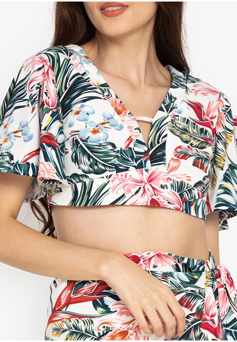 ZALORA BASICS Co-Ord Tie Back Crop Top - Billede 3