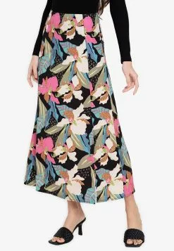 ZALORA BASICS 100% Recycled Polyester Slit Maxi Skirt