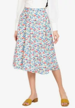 ZALORA BASICS 100% Recycled Polyester Midi Flare Skirt