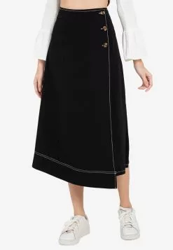 ZALORA BASICS 100% Recycled Polyester Wrap Skirt