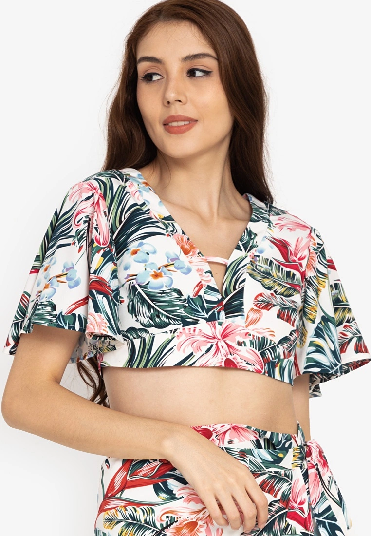 ZALORA BASICS Co-Ord Tie Back Crop Top - Billede 7