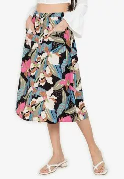 ZALORA BASICS 100% Recycled Polyester Midi Skirt