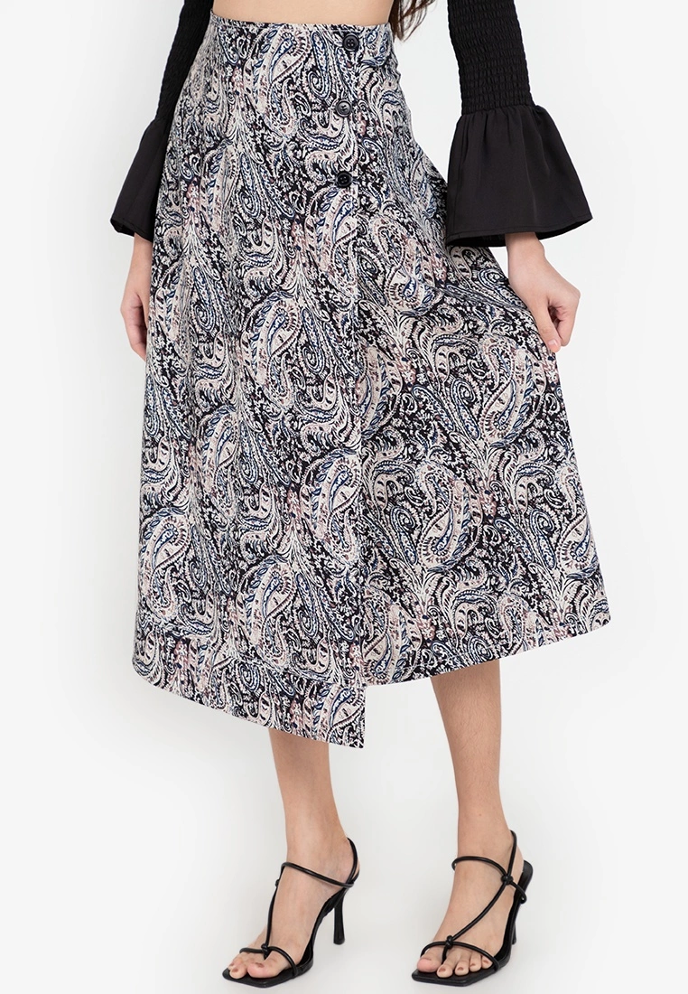 ZALORA BASICS 100% Recycled Polyester Wrap Skirt