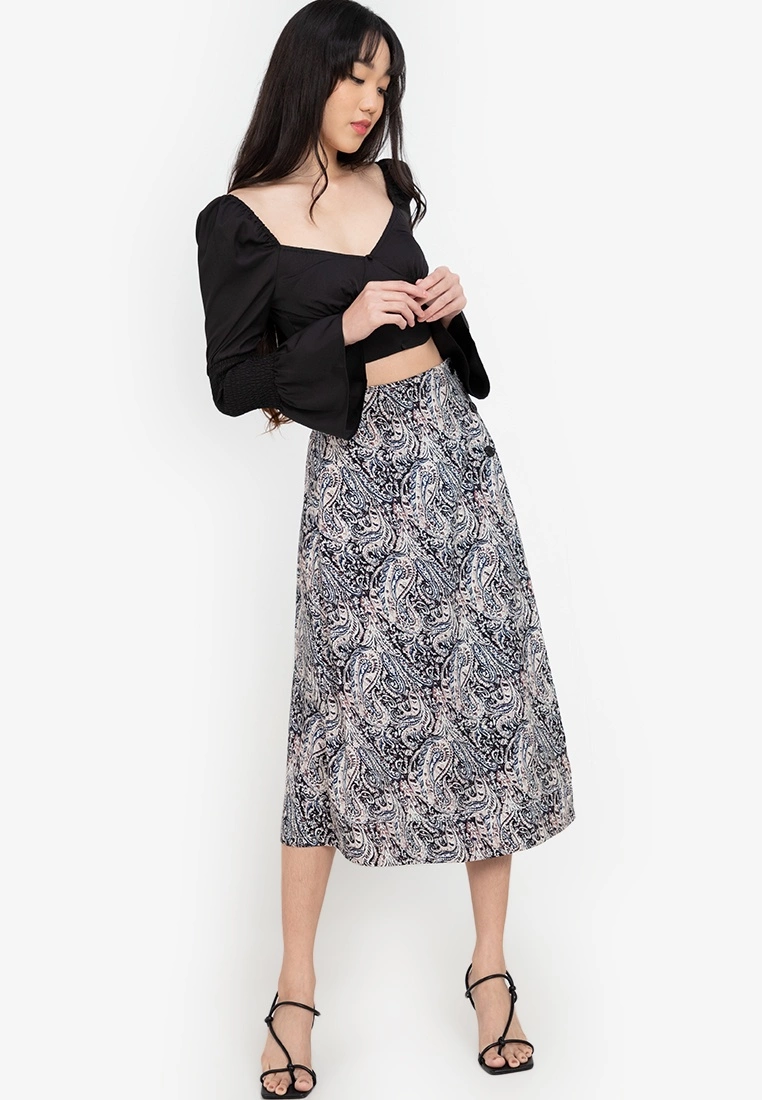 ZALORA BASICS 100% Recycled Polyester Wrap Skirt - Billede 4