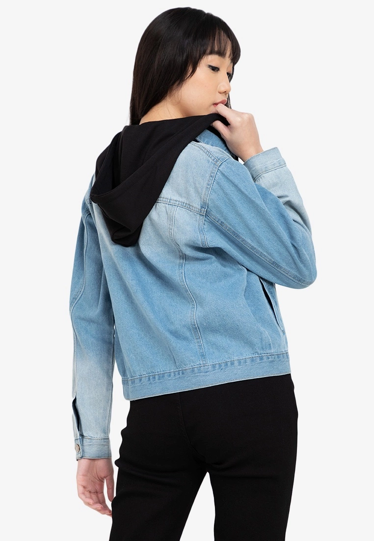 ZALORA BASICS Removable Hood Denim Jacket - Billede 2