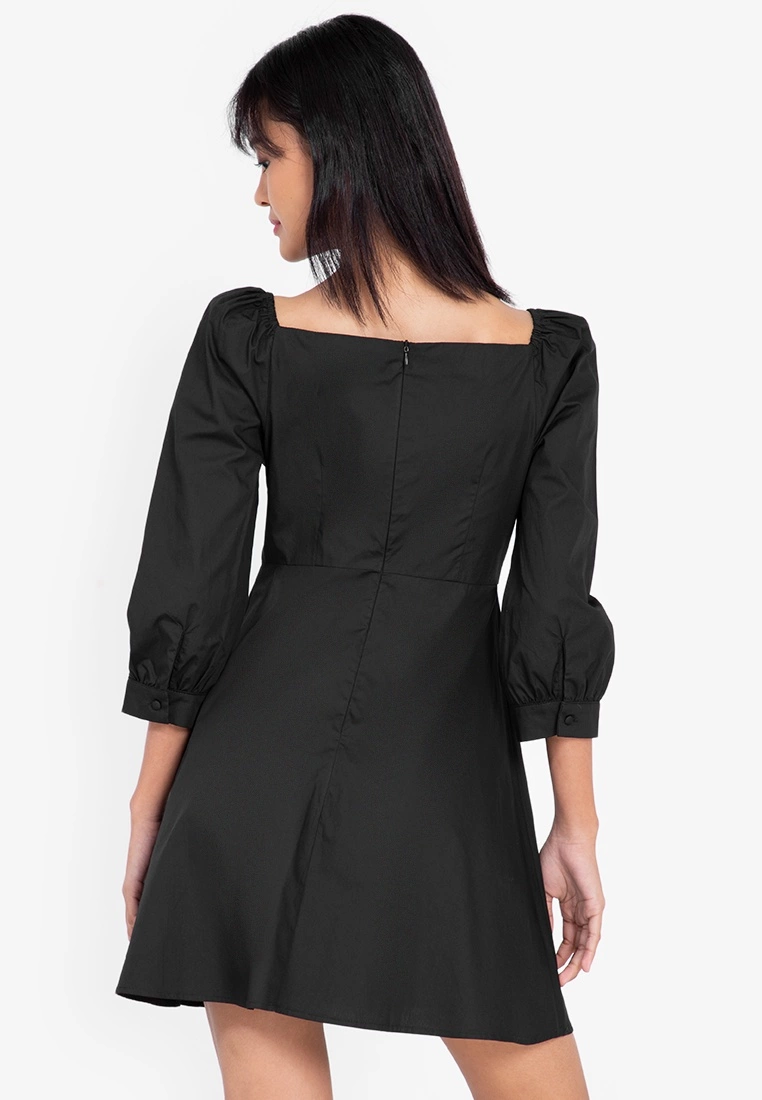 ZALORA BASICS Sweetheart Neckline Fit & Flare Dress - Billede 6