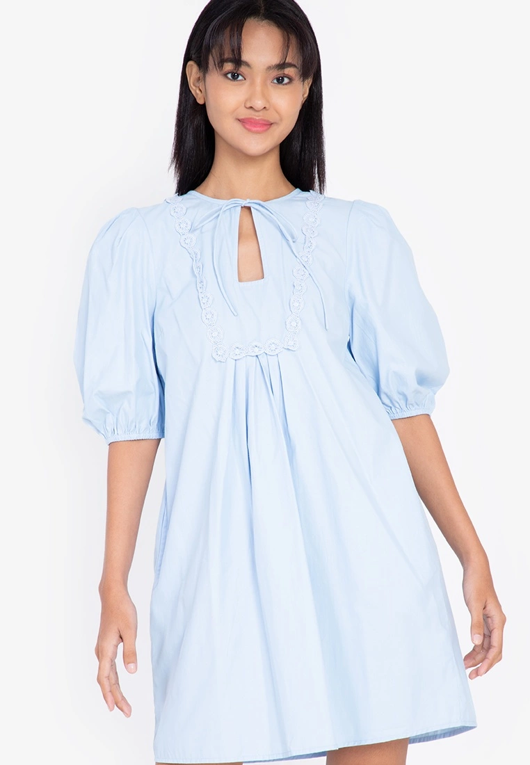 ZALORA BASICS Trim Bib Dress - Billede 7