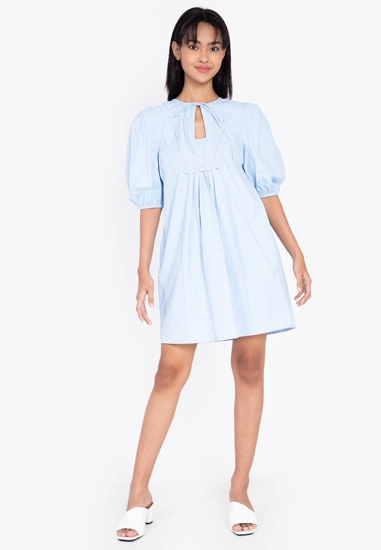 ZALORA BASICS Trim Bib Dress - Billede 8