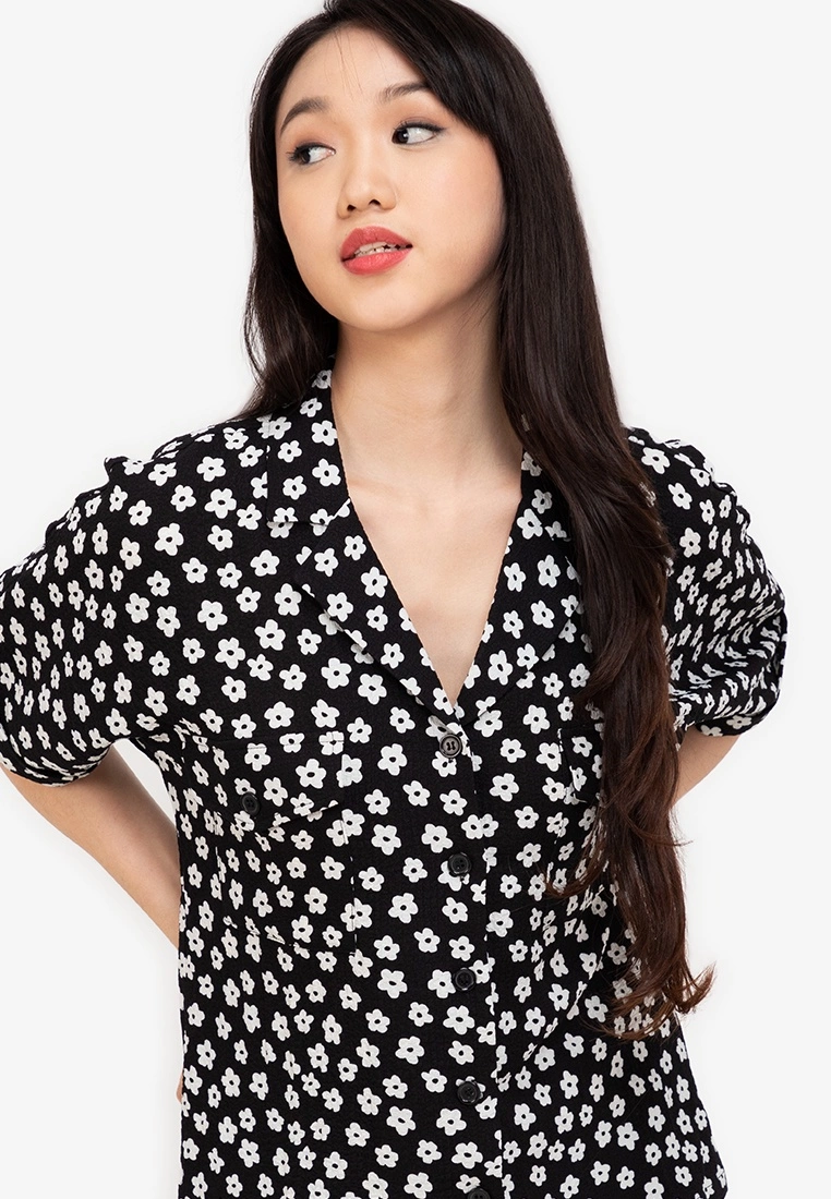 ZALORA BASICS Revere Collar Top - Billede 3