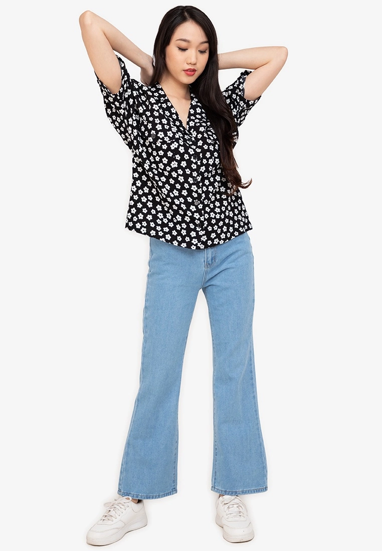 ZALORA BASICS Revere Collar Top - Billede 4