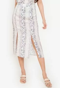 ZALORA BASICS Front Split Skirt