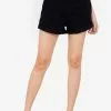 ZALORA BASICS Elastic Waist Denim Mom Shorts