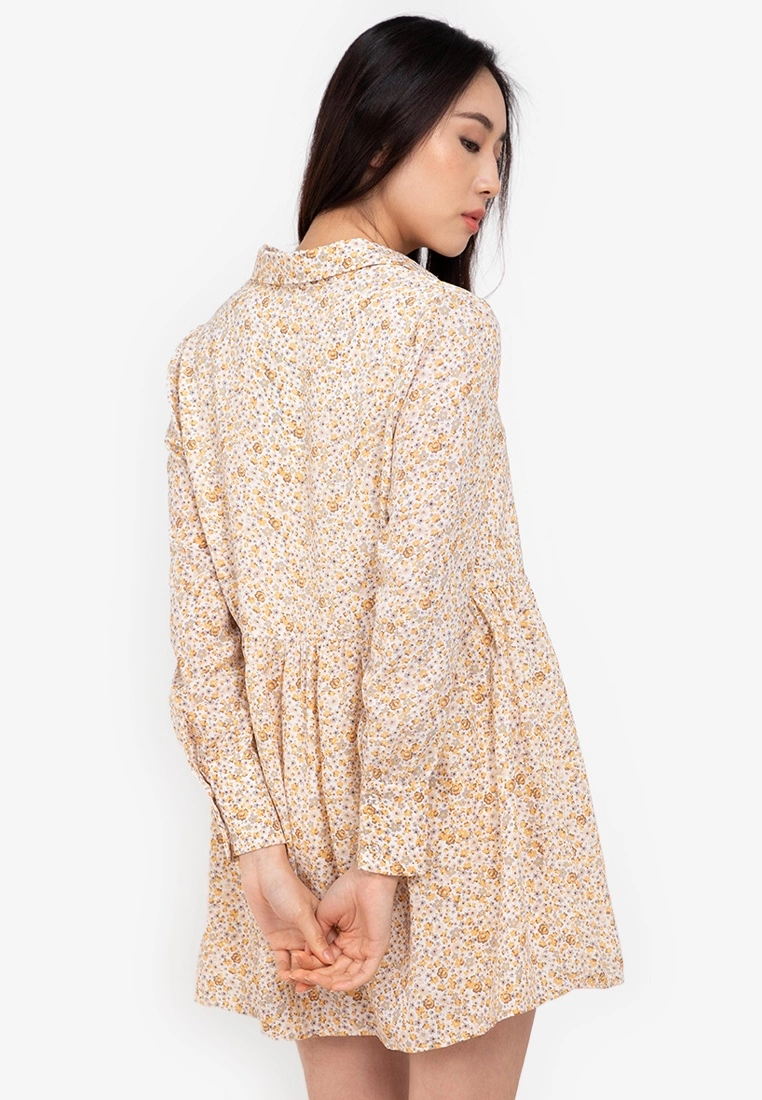 ZALORA BASICS Puff Sleeve Shirt Dress - Billede 2