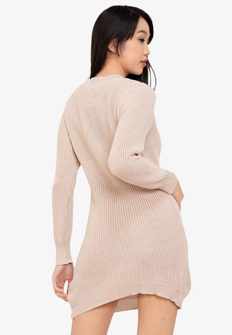 ZALORA BASICS Long Sleeve Knit Dress - Billede 2