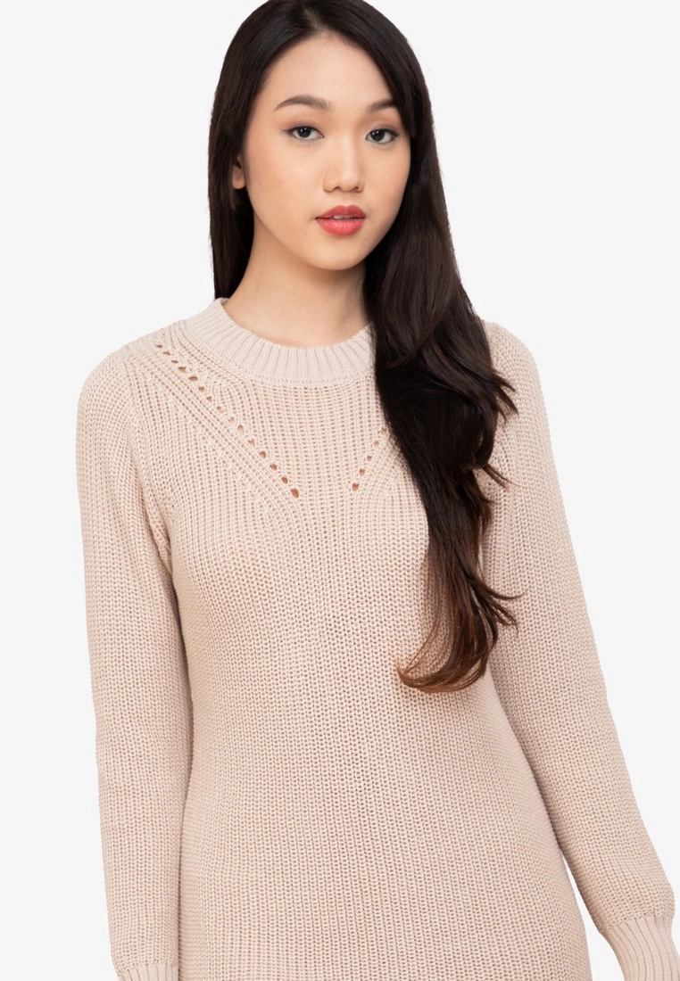 ZALORA BASICS Long Sleeve Knit Dress - Billede 3