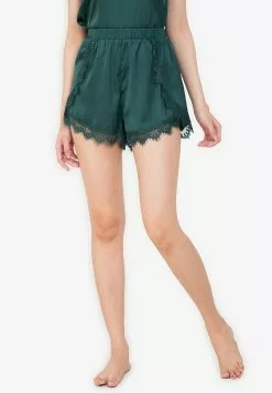 ZALORA BASICS Lounge Curve Hem Lace Trim Shorts