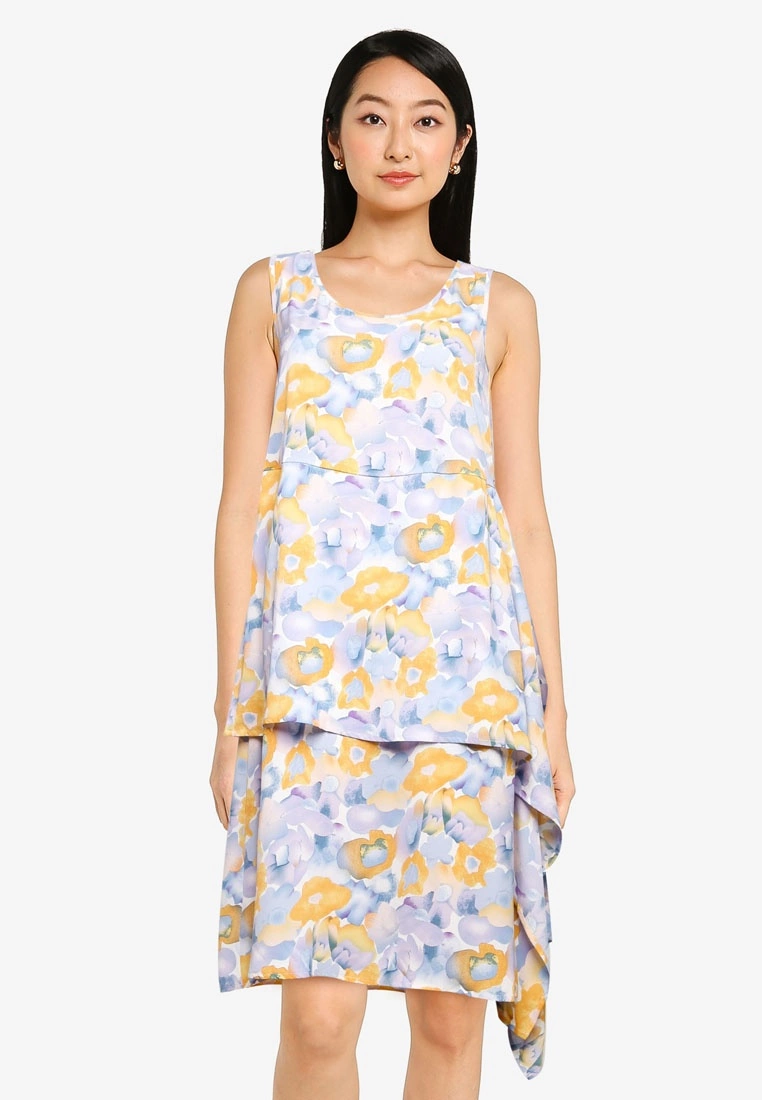 ZALORA BASICS Handkerchief Hem Dress