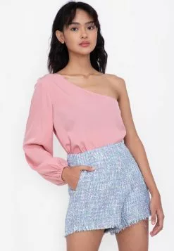 ZALORA BASICS Off Shoulder 3/4 Sleeve Top