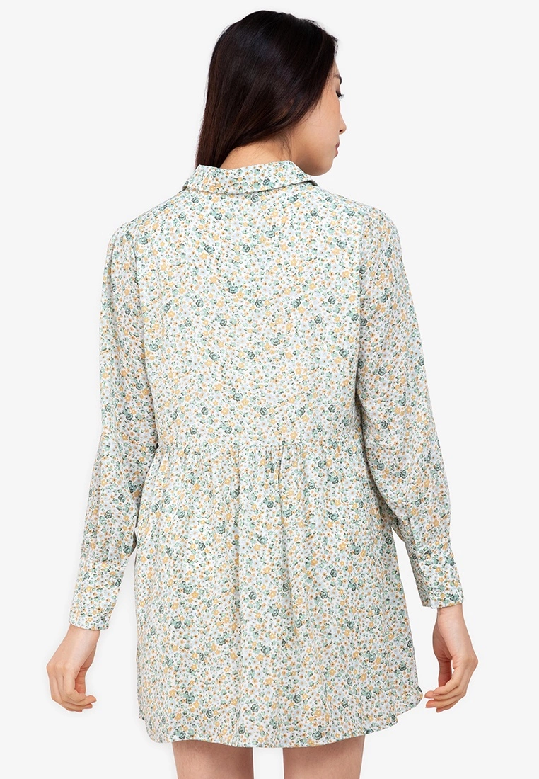 ZALORA BASICS Puff Sleeve Shirt Dress - Billede 2