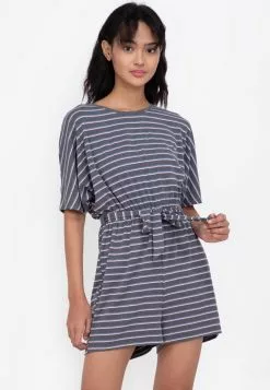 ZALORA BASICS Rib Batwing Playsuit