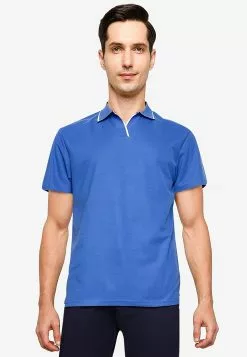 ZALORA BASICS Contrast Tip Relaxed Polo Shirt
