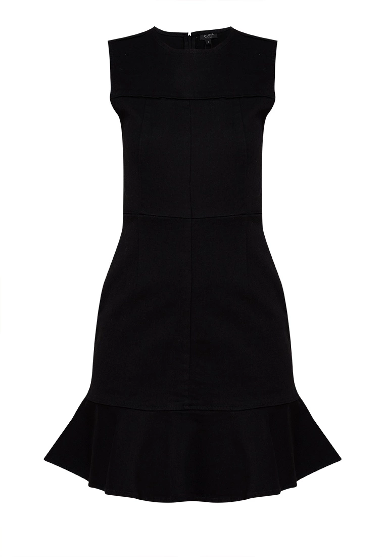 ZALORA BASICS Fluted Hem Denim Dress - Billede 5