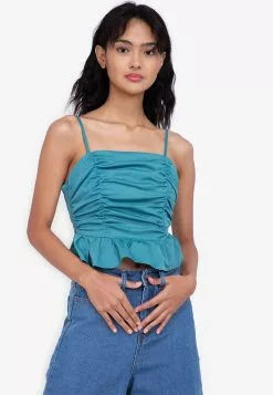 ZALORA BASICS Ruch Detail Peplum Top