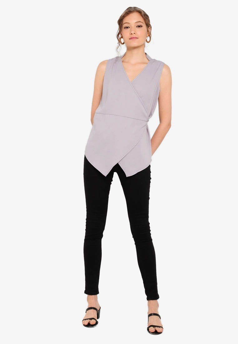 ZALORA BASICS Basic Crossover Origami Top - Billede 4