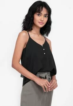 ZALORA BASICS Button Front Cami Top