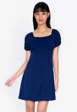 ZALORA BASICS Puff Sleeve Mini Dress