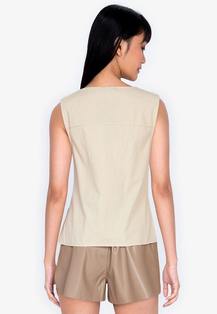ZALORA BASICS Round Neck Sleeveless Top - Billede 2