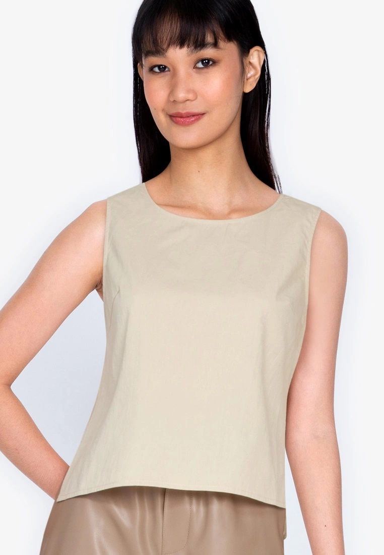 ZALORA BASICS Round Neck Sleeveless Top - Billede 3