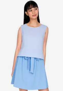ZALORA BASICS Round Neck Sleeveless Top