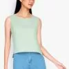 ZALORA BASICS Round Neck Sleeveless Top