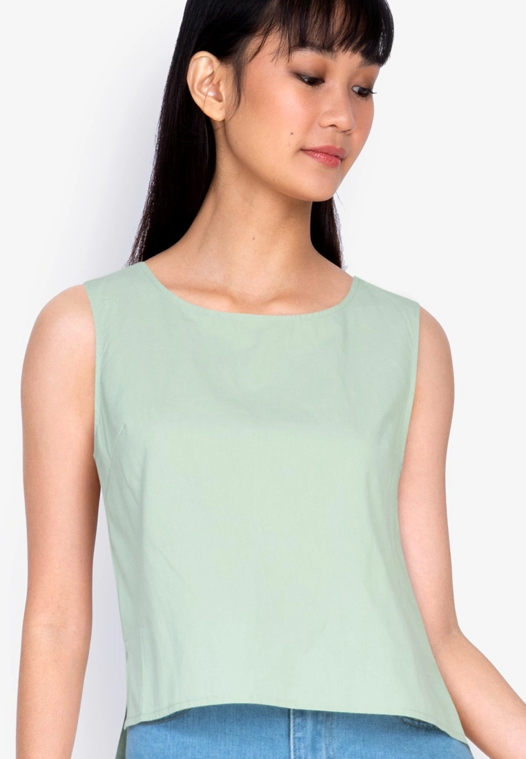 ZALORA BASICS Round Neck Sleeveless Top - Billede 3