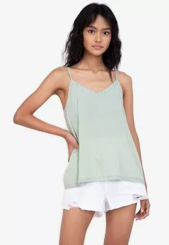 ZALORA BASICS Lace Trim Cami Top