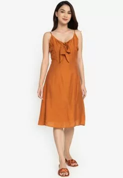 ZALORA BASICS Tie Front Dress