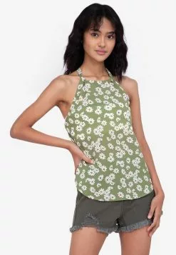 ZALORA BASICS Halter Tie Neck Top