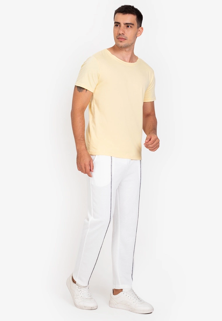 ZALORA BASICS Raw Edge Wide Neck T-shirt - Billede 4