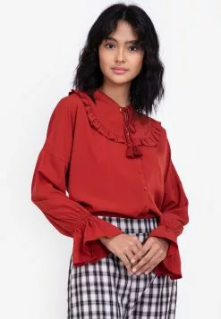 ZALORA BASICS Layered Sleeves Blouse