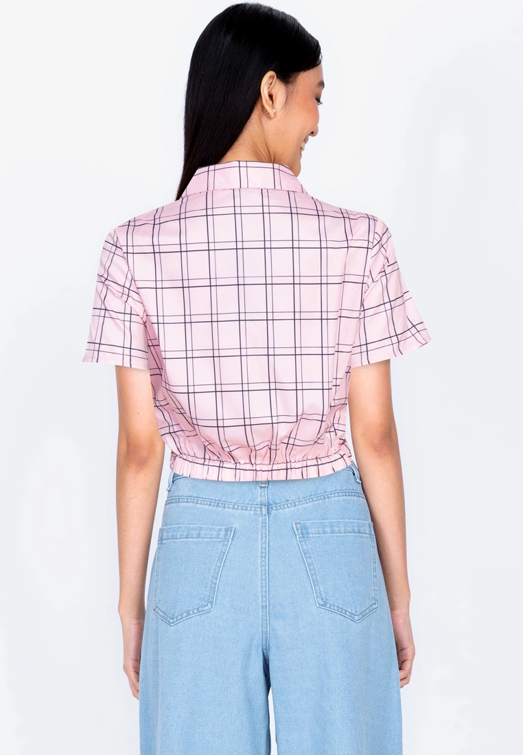 ZALORA BASICS Twist Front Button Crop Top - Billede 2