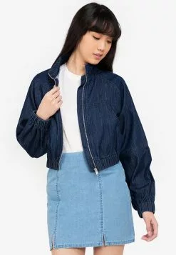ZALORA BASICS Chambray Bomber Jacket