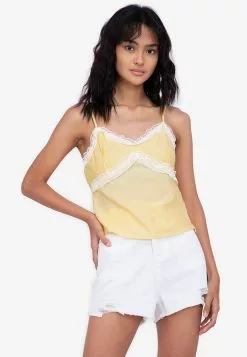 ZALORA BASICS Lace Trim Cami Top
