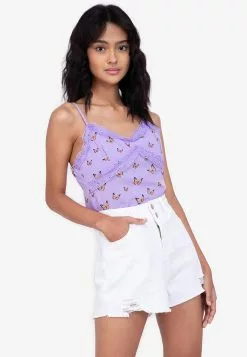 ZALORA BASICS Lace Trim Cami Top