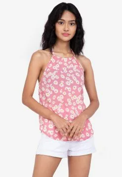 ZALORA BASICS Halter Tie Neck Top