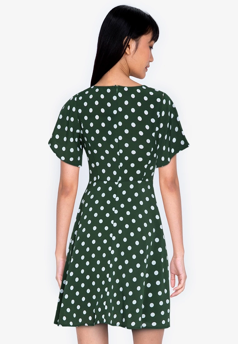 ZALORA BASICS Square Neck Fit and Flare Dress - Billede 2